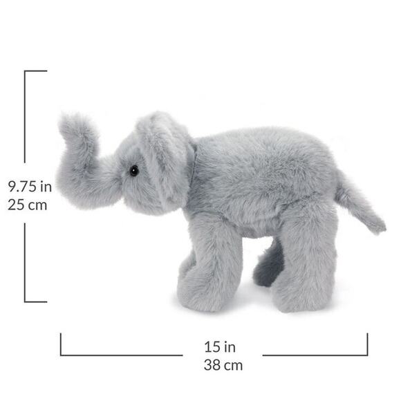 Vermont Trading Bear gray classic elephant with movable head & legs, made in USA - Picture 8 of 9